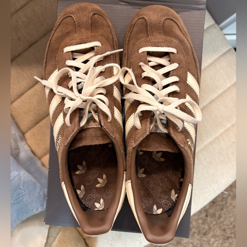 Adidas Spezial Brown and Cream Sneakers - Picture 3 of 7